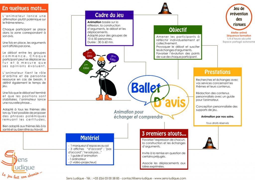 BALLET D'AVIS - Animation sur la sécurité en entreprise