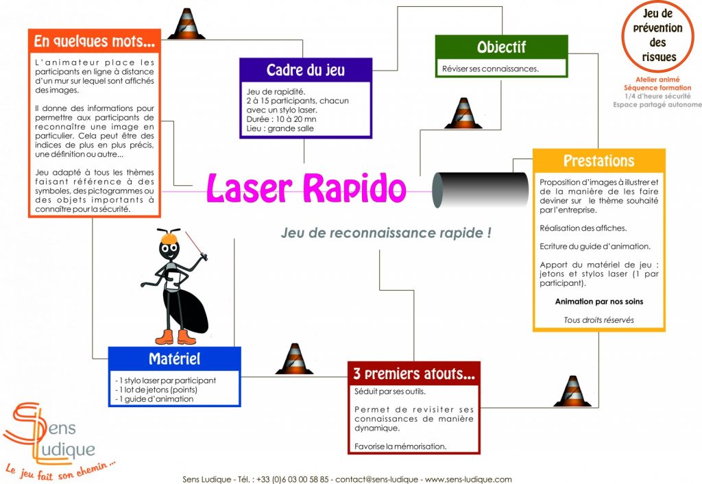 LASER RAPIDO - Atelier ludique personnalisable sur la prévention des risques en entreprises